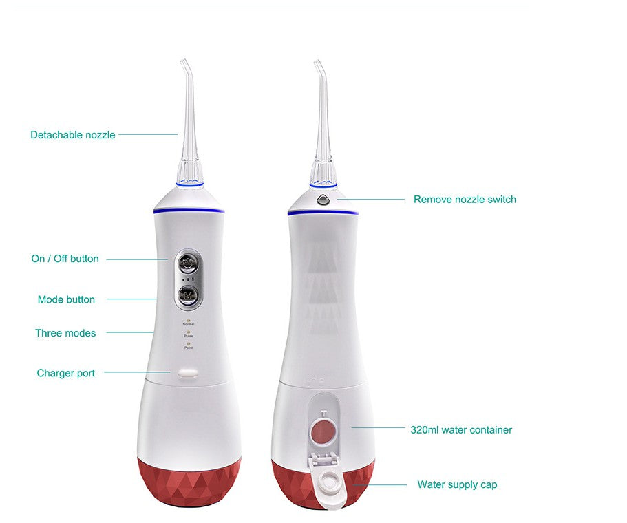 Cordless Water Flosser for Teeth Cleaning – Rechargeable Oral Irrigator & Gum Massager