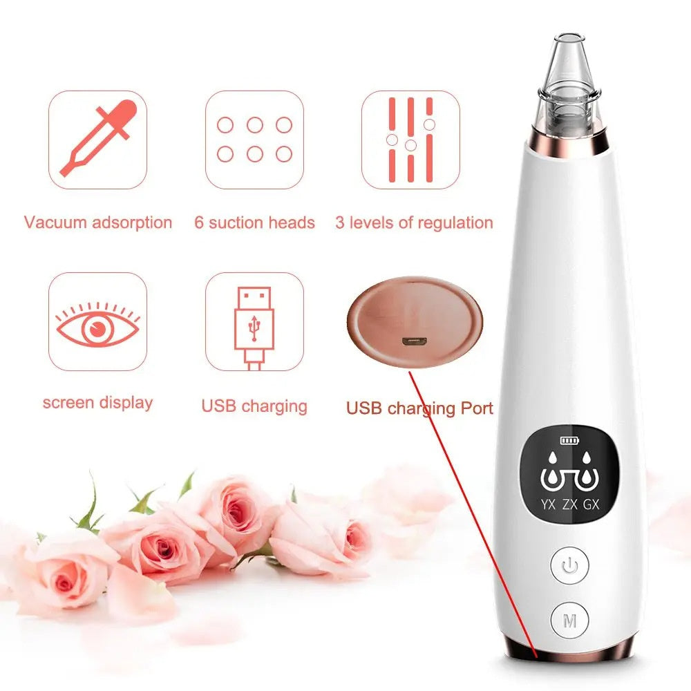 Electric Blackhead Remover – Pore Cleaning & Suction Facial Device