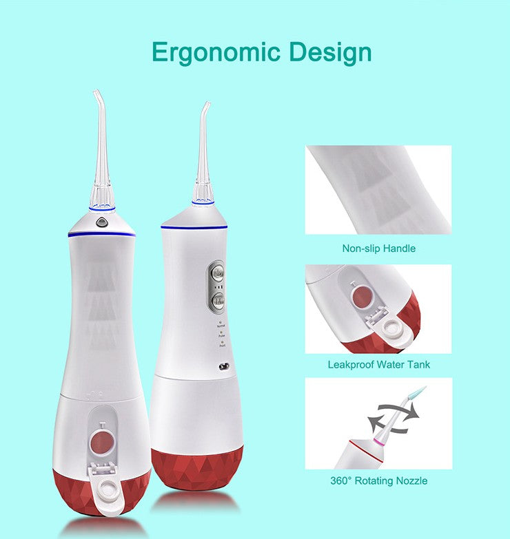 Cordless Water Flosser for Teeth Cleaning – Rechargeable Oral Irrigator & Gum Massager
