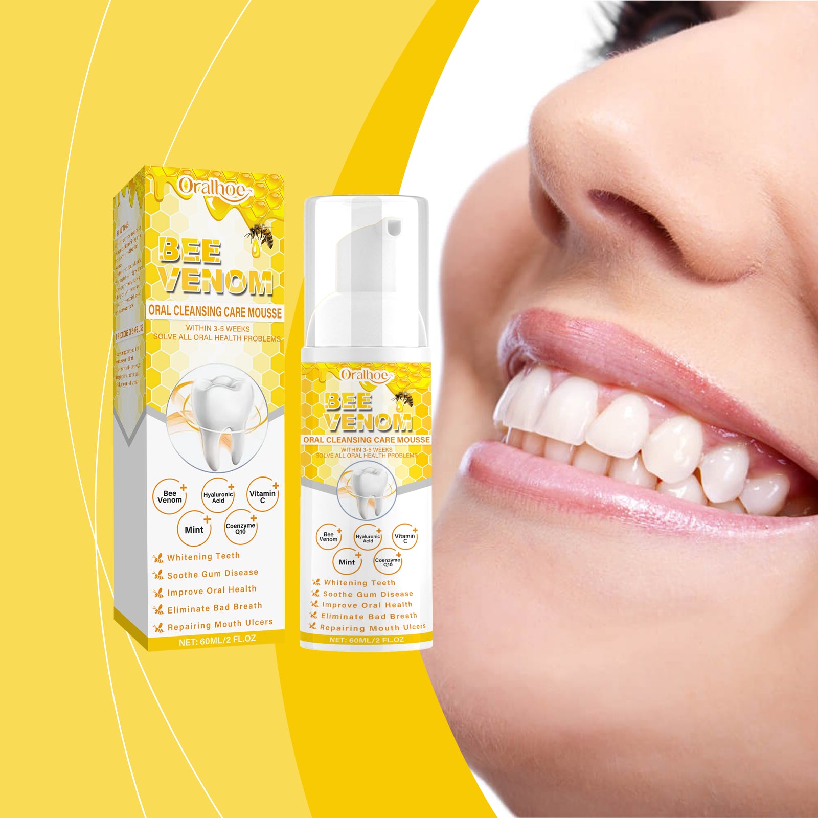 Dental Cleaning Mousse – Teeth Stain Removal & Gum Care