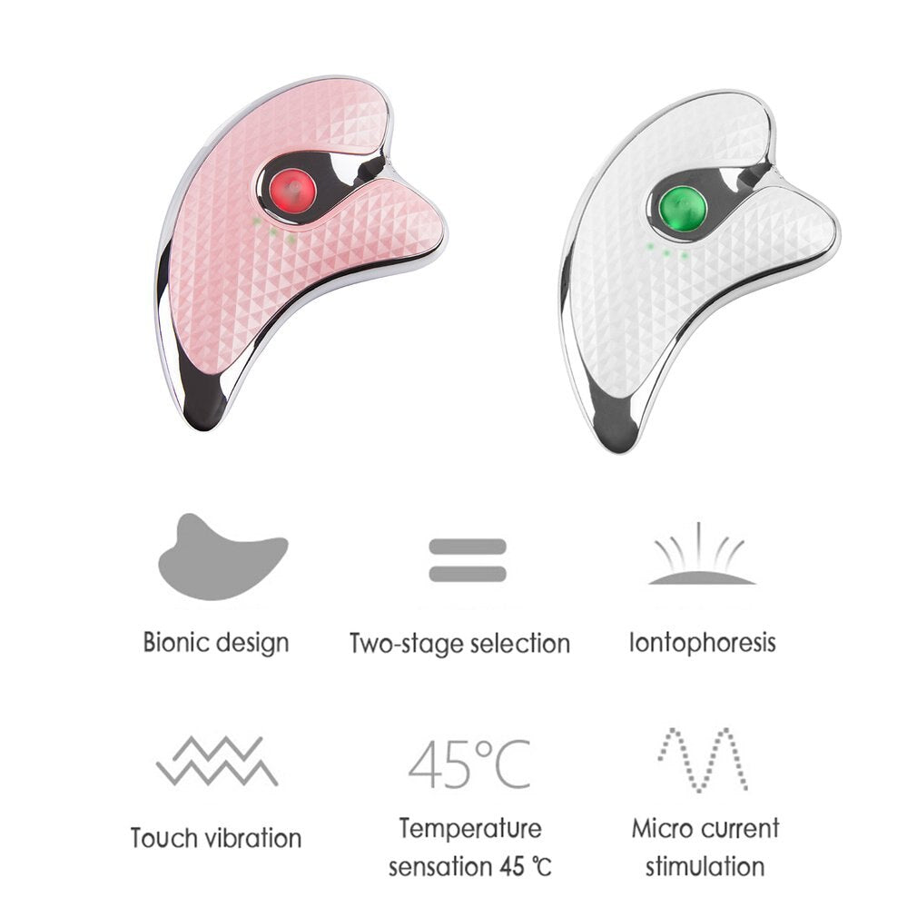 Heating Scraping Facial Massager – Microcurrent Face Lifting & Beauty Instrument