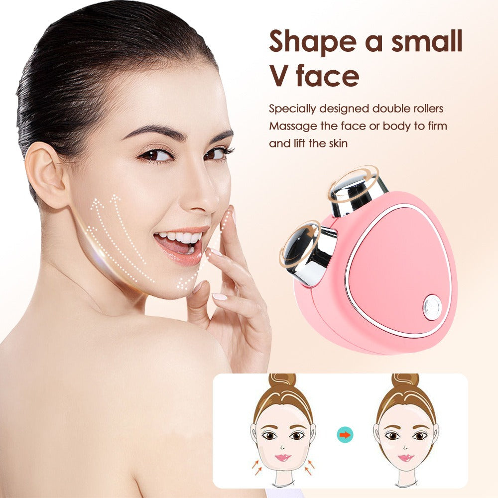 Microcurrent Face Lifting Massager – Facial Firming & Slimming Beauty Roller