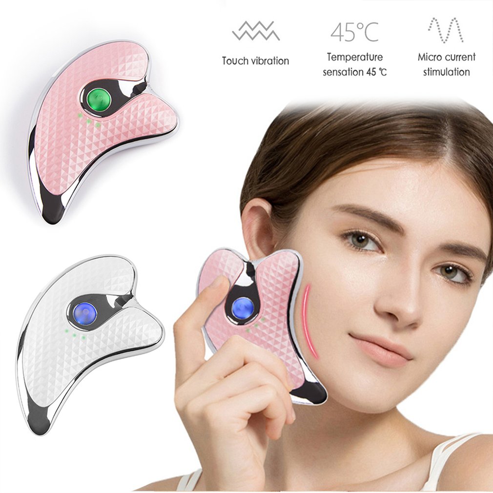 Heating Scraping Facial Massager – Microcurrent Face Lifting & Beauty Instrument