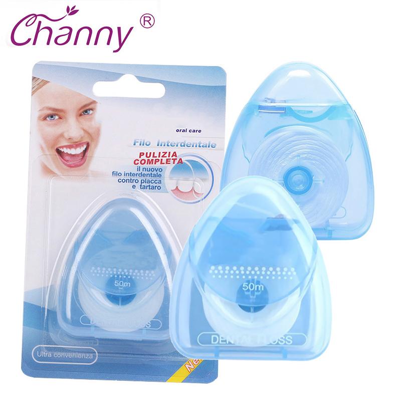 50M Dental Floss with Reusable Case – Teeth Cleaning Oral Hygiene Floss Kit