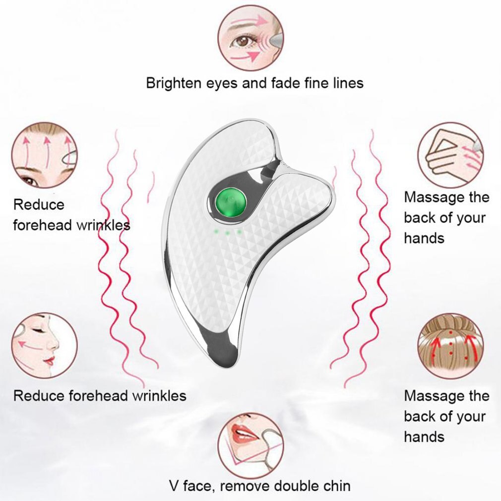 Heating Scraping Facial Massager – Microcurrent Face Lifting & Beauty Instrument