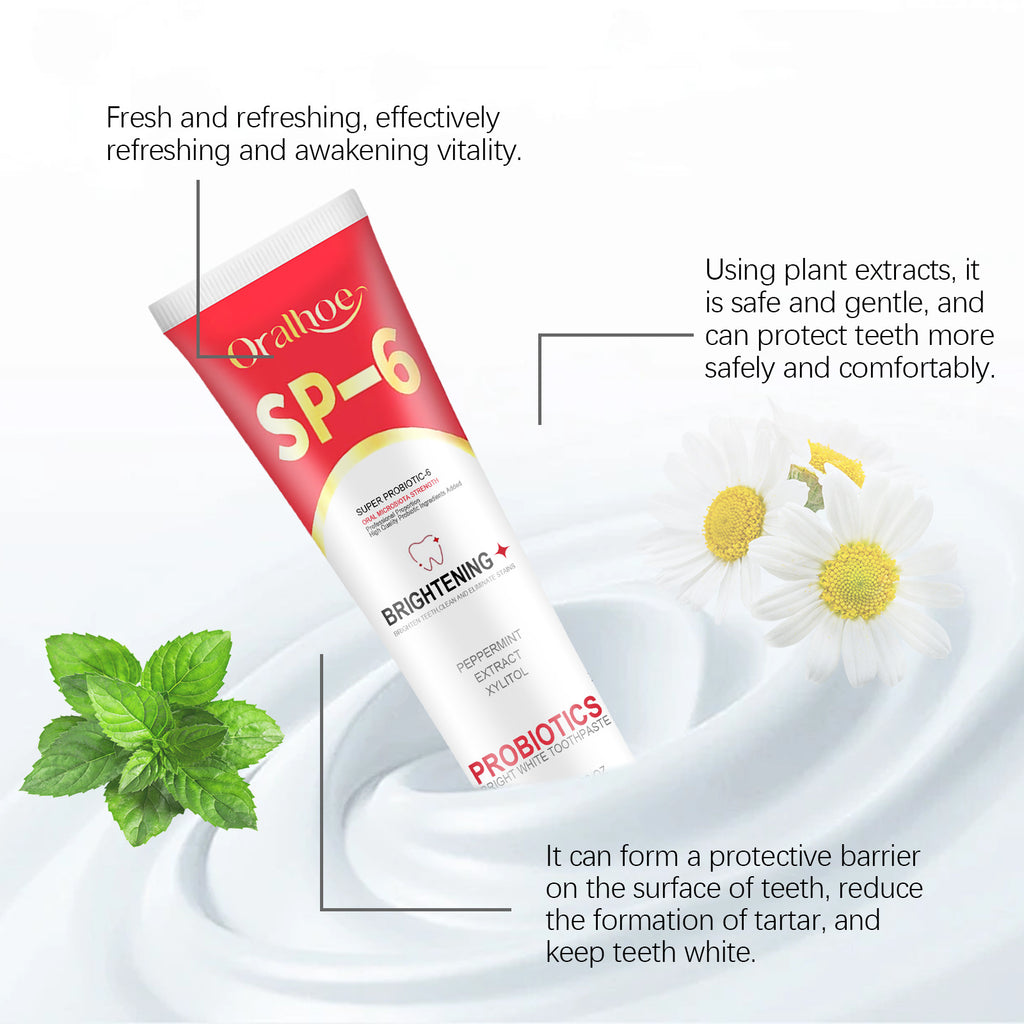 ORALHOE Probiotic Toothpaste – Teeth Cleaning, Freshness & Gum Care