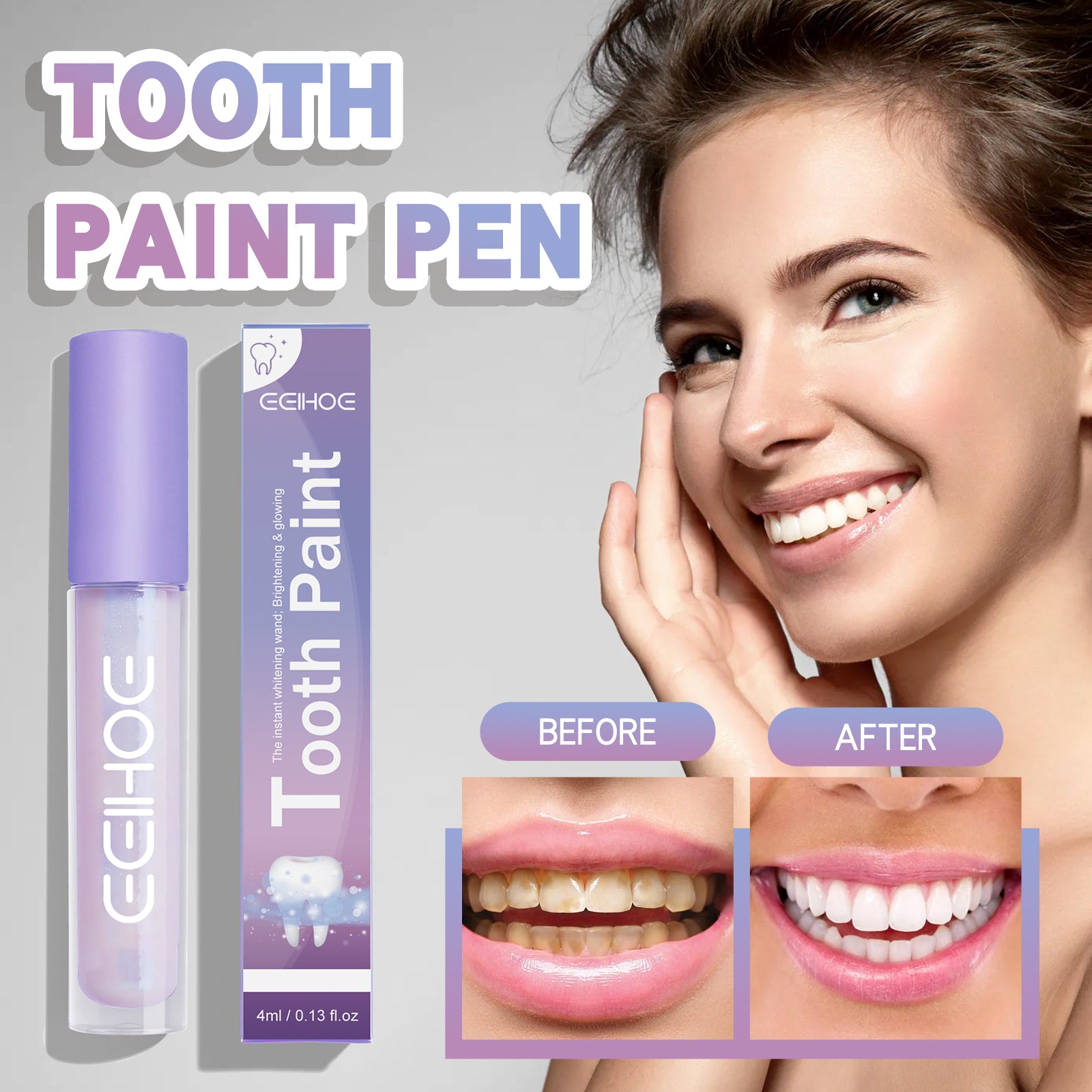 Whitening Teeth Pen – Instant Teeth Brightening & Fresh Breath Oral Care