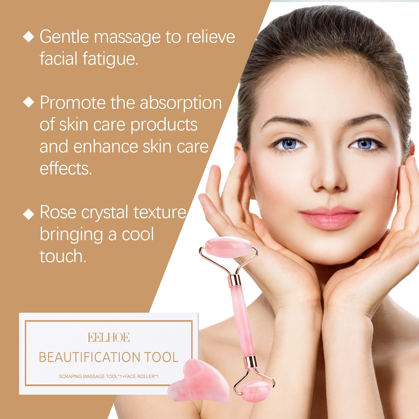 Powder Roller Facial Massager Set – Skin Firming & Soothing Care