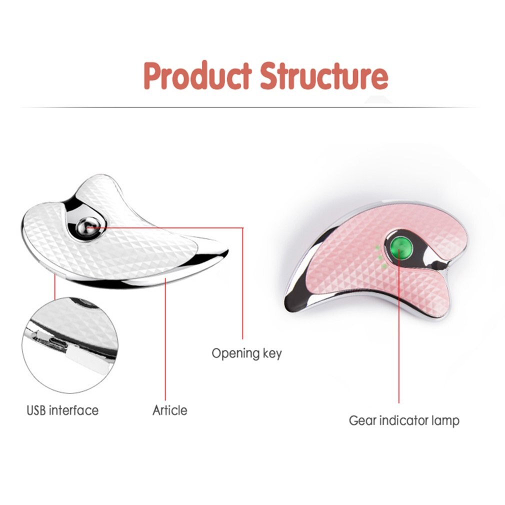 Heating Scraping Facial Massager – Microcurrent Face Lifting & Beauty Instrument