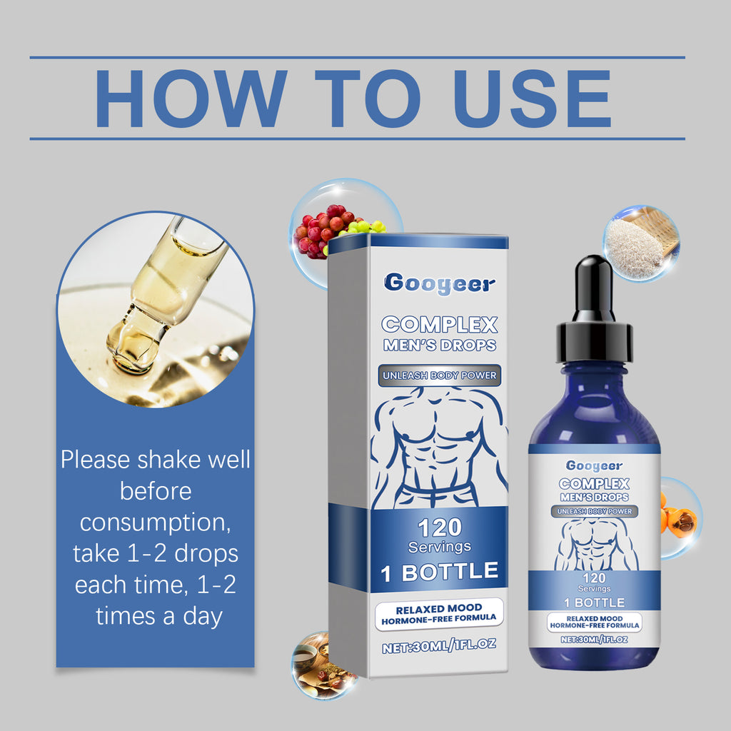 Googeer Body Care Drops for Men – Energy & Vitality Supplement