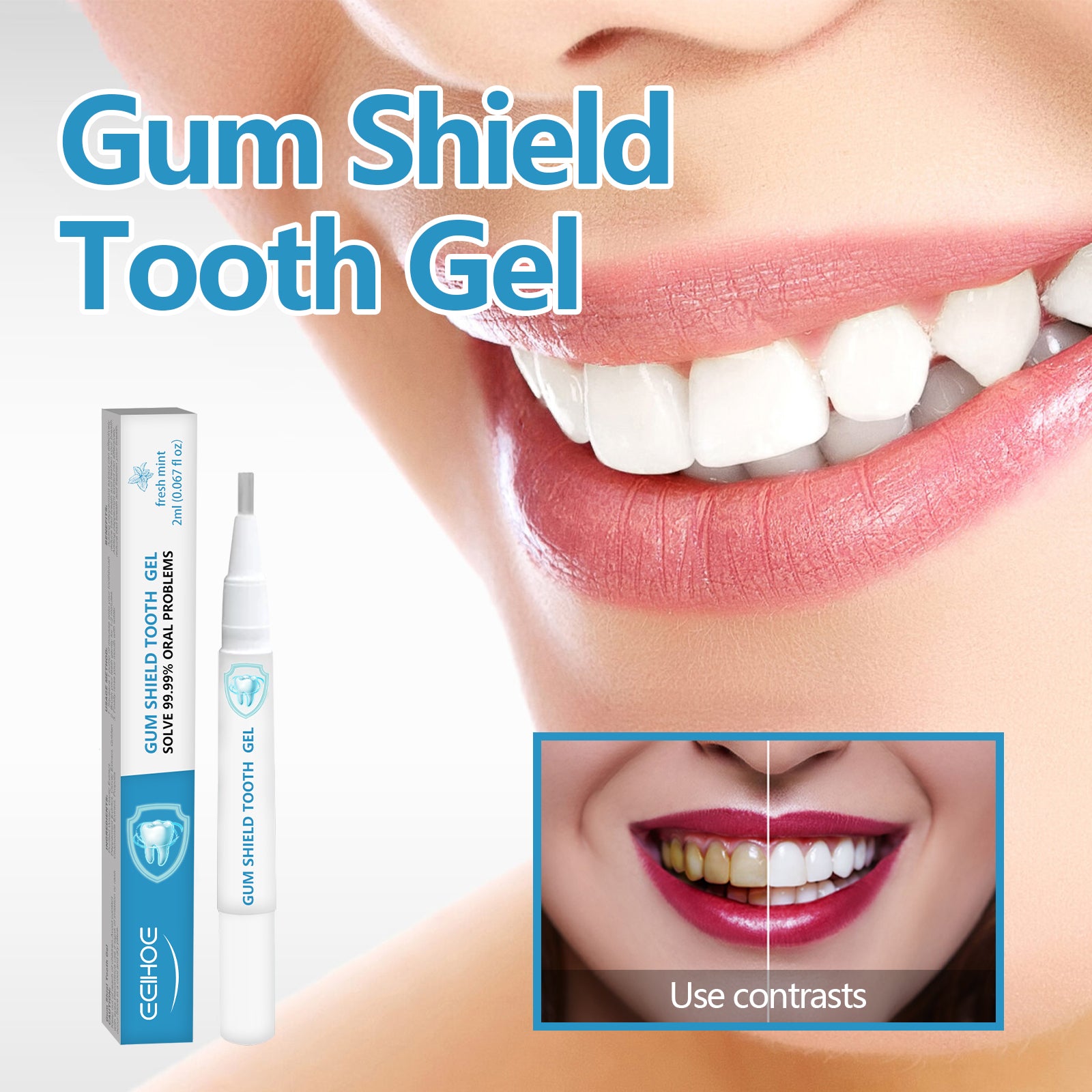 Teeth & Gum Care Gel Pen – Stain Cleaning & Gum Strength Support