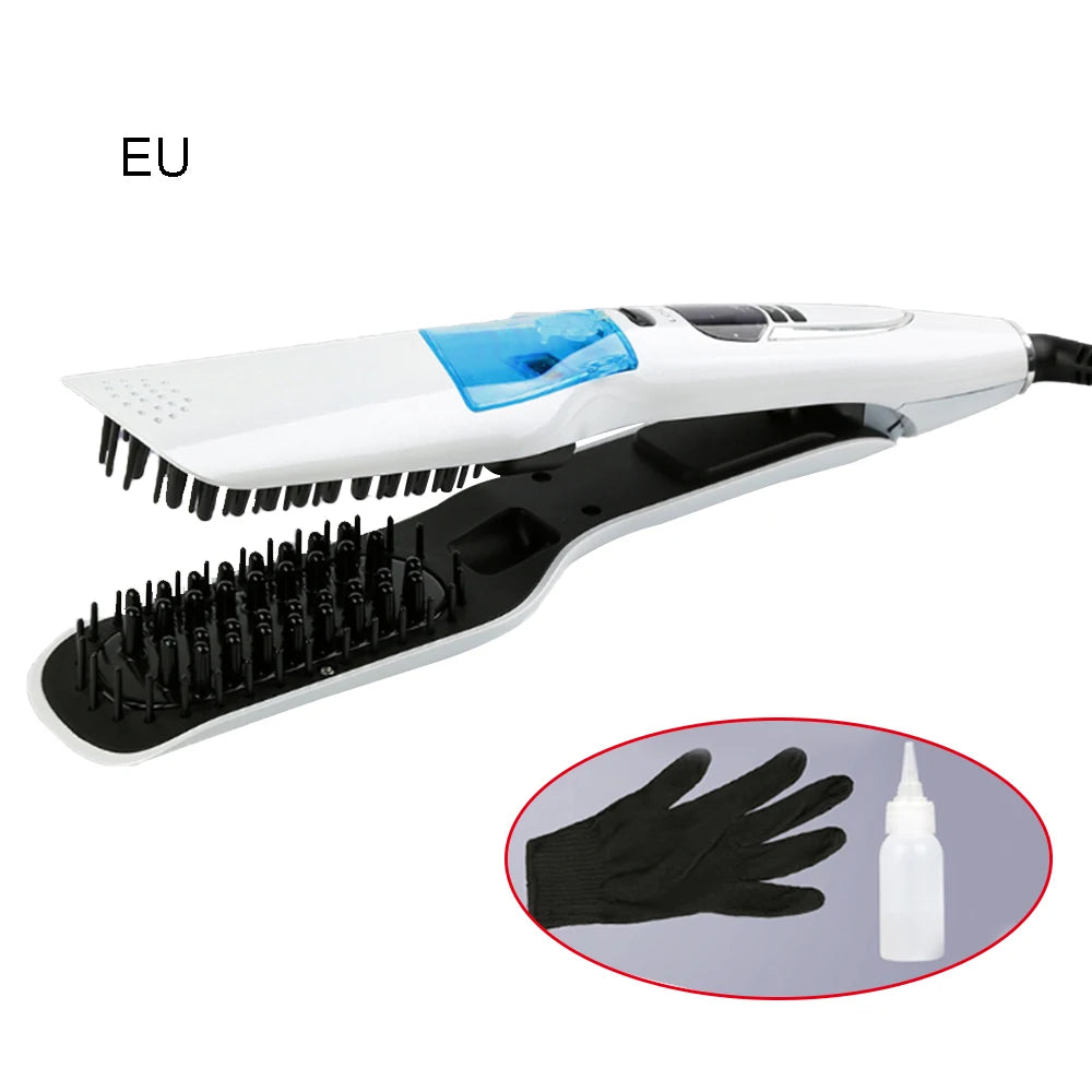 Hair Straightener Comb Iron Brush Auto Fast Hair Comb Clamp Massager Tools