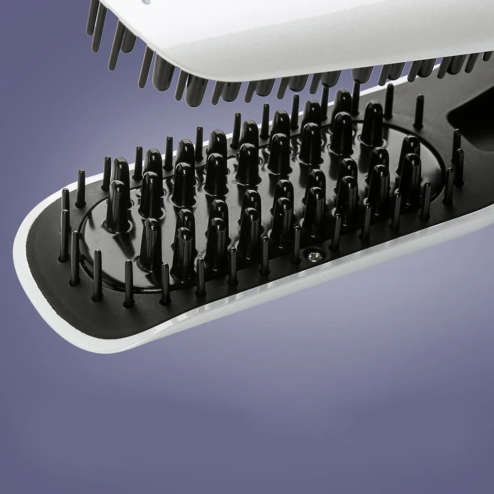 Hair Straightener Comb Iron Brush Auto Fast Hair Comb Clamp Massager Tools